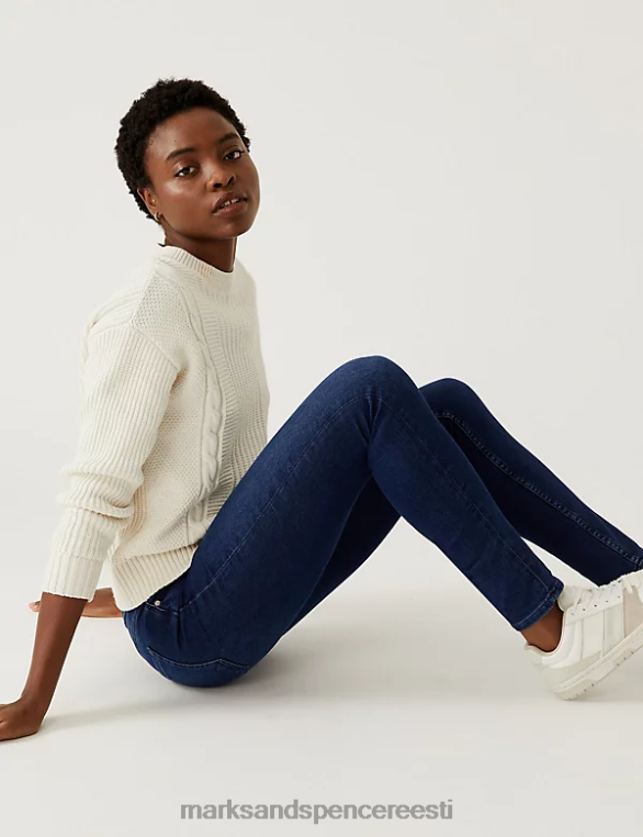 Riietus ee Marks & Spencer naised ivy kitsad teksad tume indigo NZTRN3412