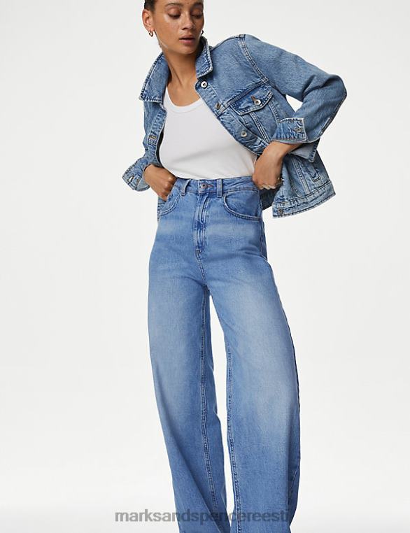 Riietus ee Marks & Spencer naised laia säärega teksad hele denim NZTRN3038