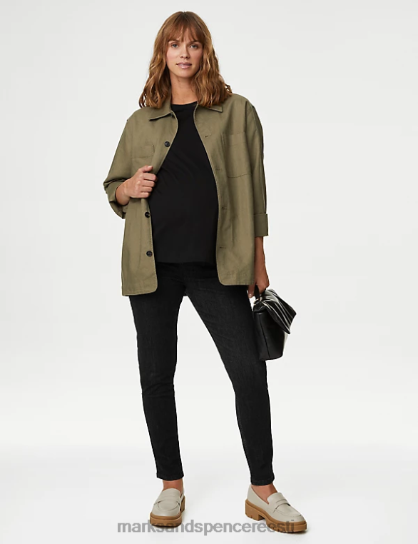 Riietus ee Marks & Spencer naised rasedate luuderohi üle muhklike kitsaste teksade must NZTRN2844