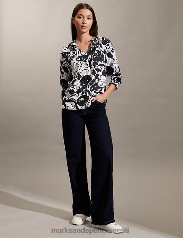 Riietus ee Marks & Spencer naised jersey lips kaelus mereväe segu NZTRN611