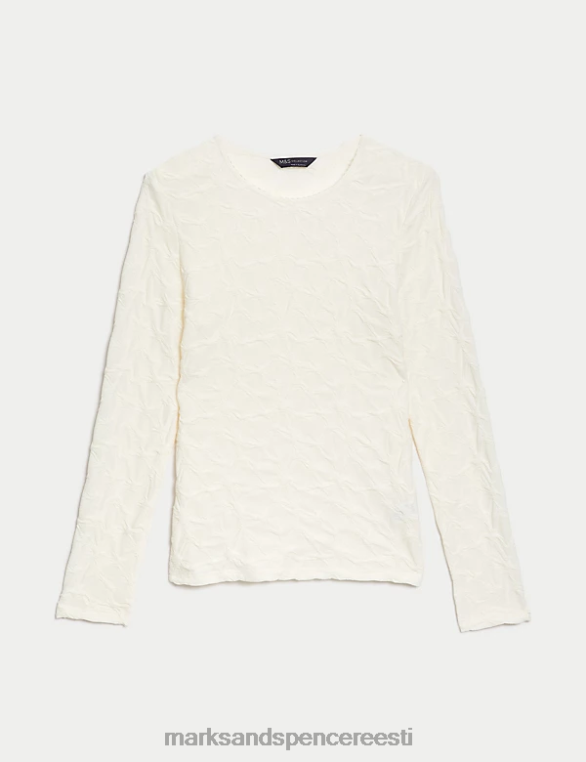 Riietus ee Marks & Spencer naised jersey tekstuuriga top elevandiluust NZTRN999
