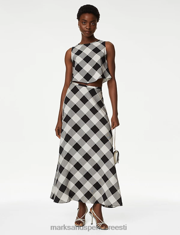 Riietus ee Marks & Spencer naised kontrollitud vest must segu NZTRN1585