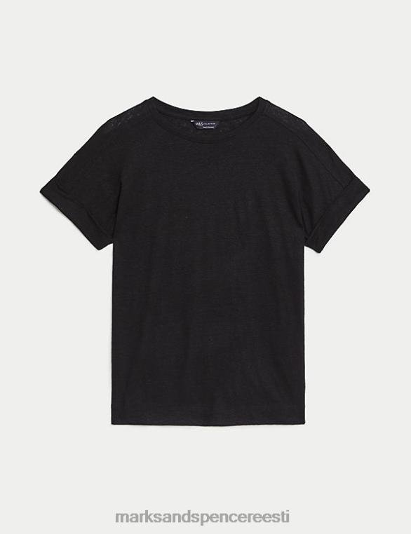 Riietus ee Marks & Spencer naised linane rikas top must NZTRN377