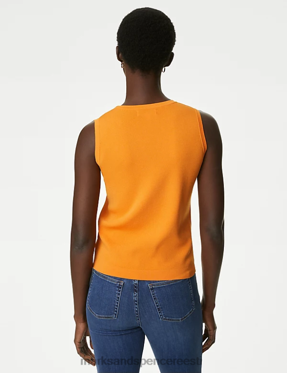 Riietus ee Marks & Spencer naised ümara kaelusega kootud vest mandariin NZTRN1103