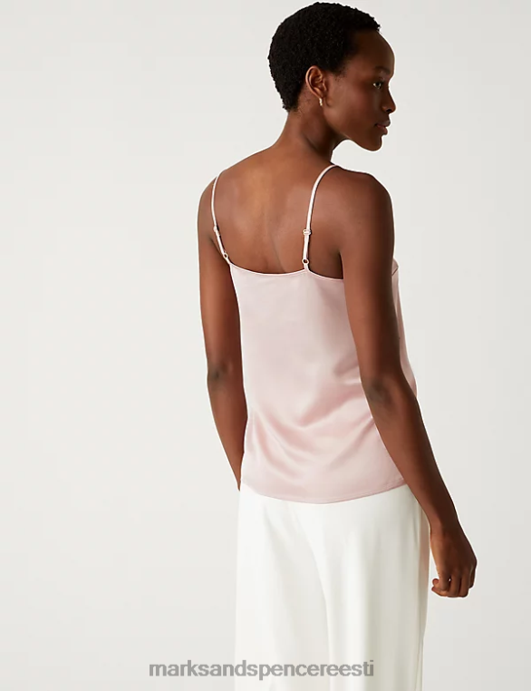 Riietus ee Marks & Spencer naised satiinist nukk top roosa kest NZTRN2950