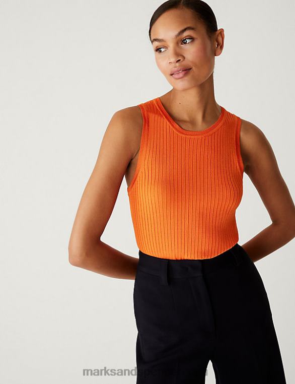 Riietus ee Marks & Spencer naised soonik kaelusega kootud vest mandariin NZTRN1495