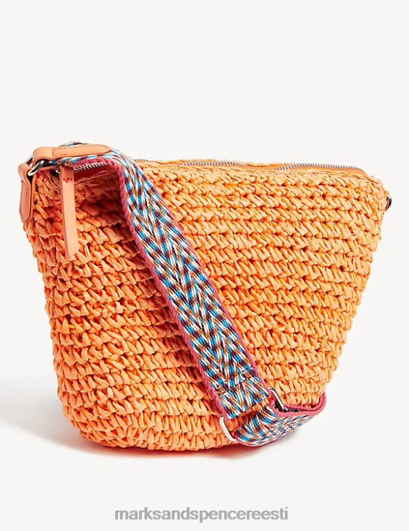tarvikud ee Marks & Spencer naised põhust sling cross body kott loomulik NZTRN1519