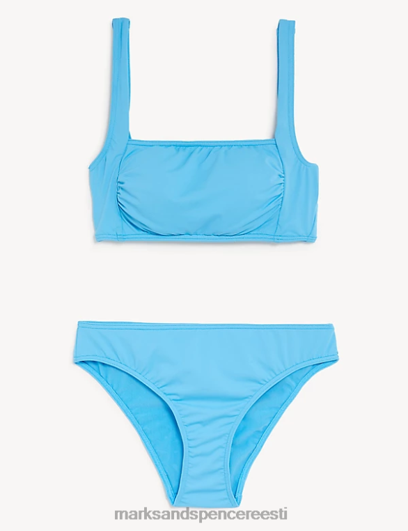 ujumisriided ja rannariided ee Marks & Spencer naised kandilise kaelusega bikiinikomplekt türkiissinine NZTRN1496